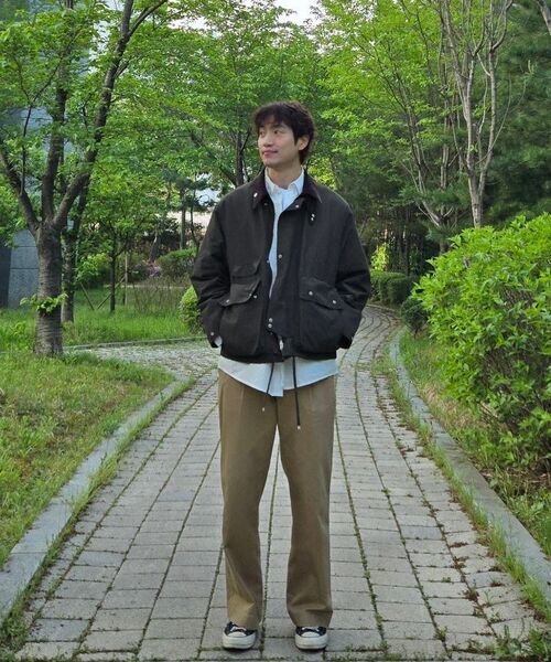 DRAW FIT（ドローフィット）の「ワイドバンディングチノパンツ[ベージュ]（その他パンツ・メンズ・その他・MEDIUM/LARGE/X-LARGE）」の16枚目の写真