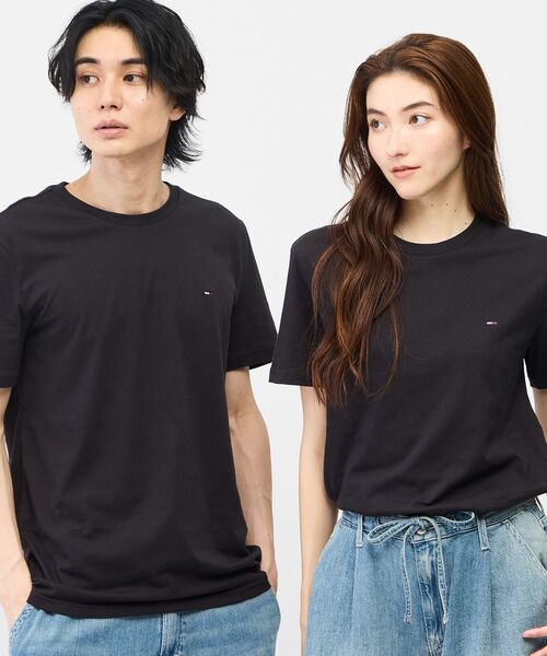 tommy jeans(トミー ジーンズ)の「【オンライン限定】ユニセックス スリムジャージー クルーネックTシャツ 2枚パック(ブラック/ネイビー)(Tシャツ/カットソー・メンズ・マルチ・MEDIUM/SMALL/XX-LARGE/X-LARGE/LARGE)」の13枚目の写真