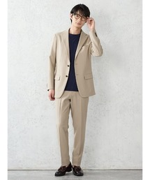 Perfect Suit FActory（パーフェクトスーツファクトリー）の「【裾上げ済み/上下セット】WEB限定ライトセットアップ　上下洗える　ストレッチ　無地 ブラック/ダークブラウン/ネイビー（スーツセット）」