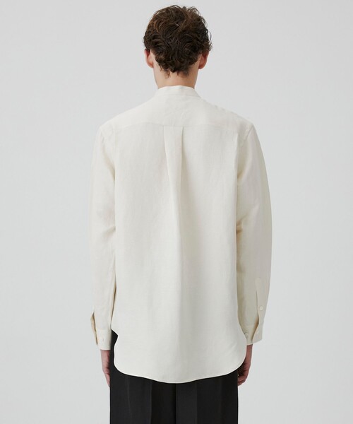 UNITED TOKYO（ユナイテッドトウキョウ）の「VINTAGE SILK LINEN グランパシャツ（シャツ/ブラウス・メンズ・ホワイト/ブラック・2/1）」の8枚目の写真