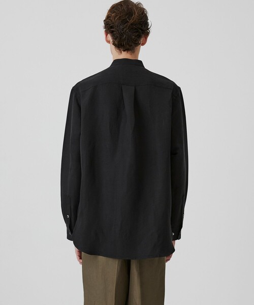 UNITED TOKYO（ユナイテッドトウキョウ）の「VINTAGE SILK LINEN グランパシャツ（シャツ/ブラウス・メンズ・ホワイト/ブラック・2/1）」の12枚目の写真