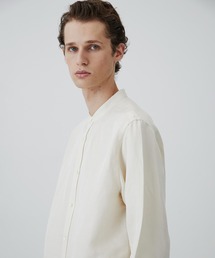 VINTAGE SILK LINEN グランパシャツ