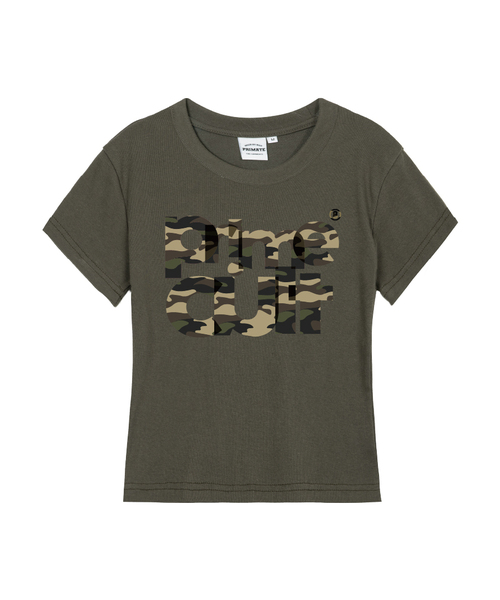 PRIMATE(プライメイト)の「PETTY レディース スリムフィット 半袖Tシャツ 5 COLORS(Tシャツ/カットソー・レディース・ホワイト/ブラック/カーキ/クリーム/チャコール・SMALL/MEDIUM/LARGE)」の5枚目の写真