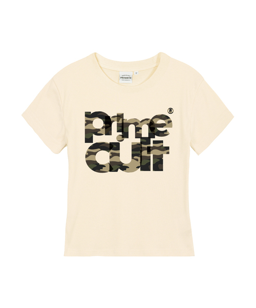 PRIMATE(プライメイト)の「PETTY レディース スリムフィット 半袖Tシャツ 5 COLORS(Tシャツ/カットソー・レディース・ホワイト/ブラック/カーキ/クリーム/チャコール・SMALL/MEDIUM/LARGE)」の4枚目の写真