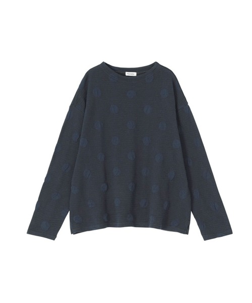Plantation(プランテーション)の「ミニドットブリスター / S(Tシャツ/カットソー・レディース・ブルー/ライトグレー/ネイビー・M size/L size)」の3枚目の写真