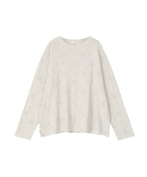 Plantation(プランテーション)の「ミニドットブリスター / S(Tシャツ/カットソー・レディース・ブルー/ライトグレー/ネイビー・M size/L size)」の2枚目の写真