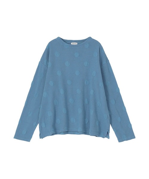 Plantation(プランテーション)の「ミニドットブリスター / S(Tシャツ/カットソー・レディース・ブルー/ライトグレー/ネイビー・M size/L size)」の4枚目の写真