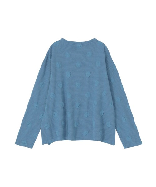 Plantation(プランテーション)の「ミニドットブリスター / S(Tシャツ/カットソー・レディース・ブルー/ライトグレー/ネイビー・M size/L size)」の5枚目の写真