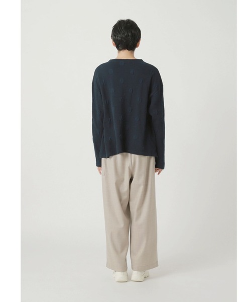Plantation(プランテーション)の「ミニドットブリスター / S(Tシャツ/カットソー・レディース・ブルー/ライトグレー/ネイビー・M size/L size)」の6枚目の写真