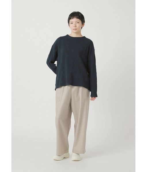 Plantation(プランテーション)の「ミニドットブリスター / S(Tシャツ/カットソー・レディース・ブルー/ライトグレー/ネイビー・M size/L size)」の7枚目の写真