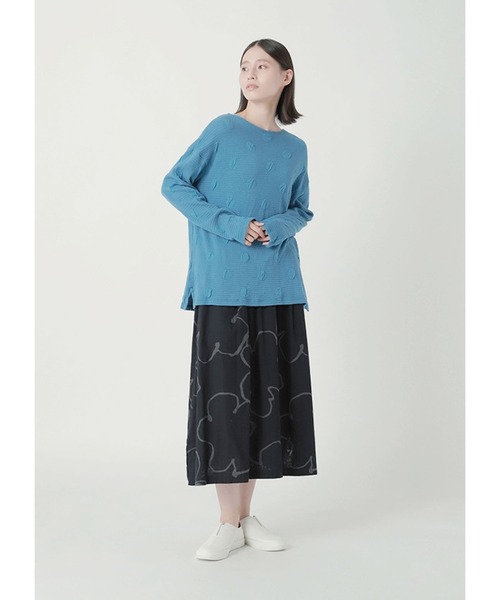 Plantation(プランテーション)の「ミニドットブリスター / S(Tシャツ/カットソー・レディース・ブルー/ライトグレー/ネイビー・M size/L size)」の12枚目の写真