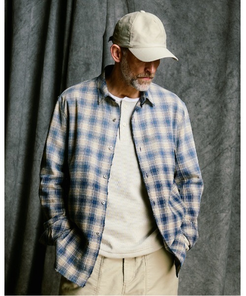 wjk(ダヴルジェイケイ)の「aging loose check shirt(シャツ/ブラウス・メンズ・ブラック系その他/ブルー系その他/レッド系その他・SMALL/MEDIUM/LARGE/X-LARGE)」の2枚目の写真