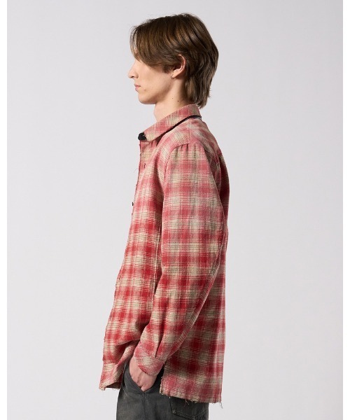 wjk(ダヴルジェイケイ)の「aging loose check shirt(シャツ/ブラウス・メンズ・ブラック系その他/ブルー系その他/レッド系その他・SMALL/MEDIUM/LARGE/X-LARGE)」の7枚目の写真