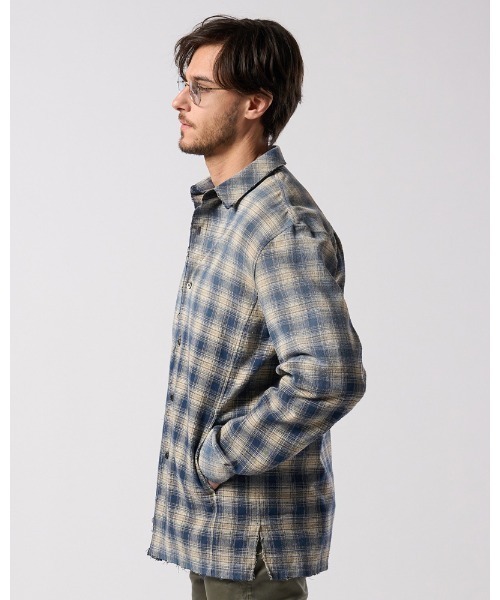 wjk(ダヴルジェイケイ)の「aging loose check shirt(シャツ/ブラウス・メンズ・ブラック系その他/ブルー系その他/レッド系その他・SMALL/MEDIUM/LARGE/X-LARGE)」の11枚目の写真