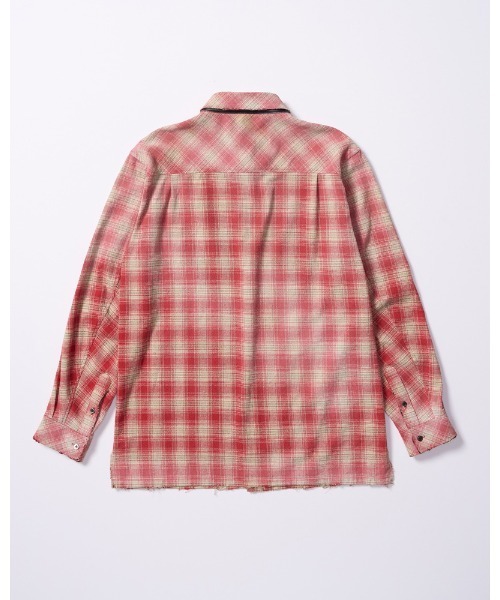 wjk(ダヴルジェイケイ)の「aging loose check shirt(シャツ/ブラウス・メンズ・ブラック系その他/ブルー系その他/レッド系その他・SMALL/MEDIUM/LARGE/X-LARGE)」の5枚目の写真