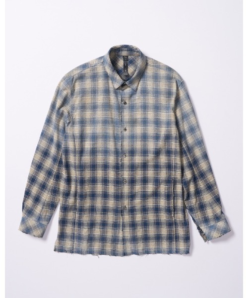 wjk(ダヴルジェイケイ)の「aging loose check shirt(シャツ/ブラウス・メンズ・ブラック系その他/ブルー系その他/レッド系その他・SMALL/MEDIUM/LARGE/X-LARGE)」の9枚目の写真
