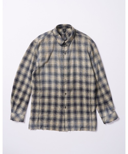 wjk(ダヴルジェイケイ)の「aging loose check shirt(シャツ/ブラウス・メンズ・ブラック系その他/ブルー系その他/レッド系その他・SMALL/MEDIUM/LARGE/X-LARGE)」の13枚目の写真