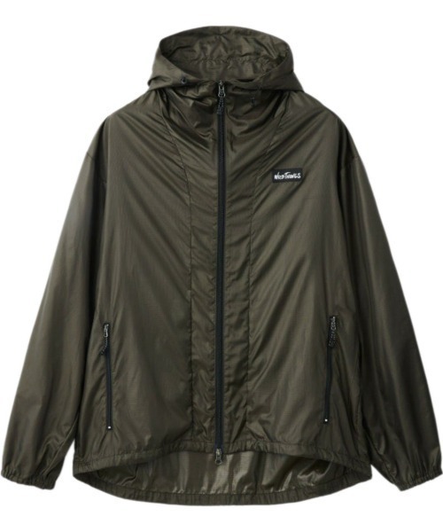 WILD THINGS(ワイルドシングス)の「WILD THINGS PACKABLE WIND PARKA(ワイルドシングス パッカブル ウィンドパーカー)(ナイロンジャケット・メンズ・ブラック/オリーブ/オレンジ・MEDIUM/LARGE/X-LARGE)」の2枚目の写真