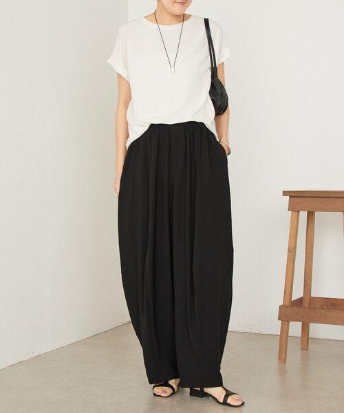 BEARDSLEY(ビアズリー)の「ストレッチジョーゼットブラウス(シャツ/ブラウス・レディース・ホワイト/ネイビー・FREE)」の11枚目の写真