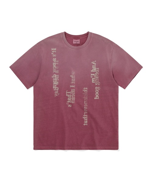 thisisneverthat(ディスイズネバーザット)の「Lyrics Tee(Tシャツ/カットソー・メンズ・ローズ/パープル系その他/ダークネイビー・L/M/S/XL)」の1枚目の写真