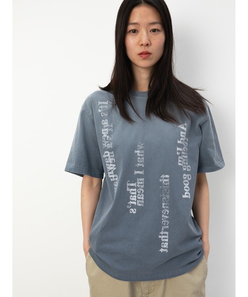 thisisneverthat(ディスイズネバーザット)の「Lyrics Tee(Tシャツ/カットソー・メンズ・ローズ/パープル系その他/ダークネイビー・L/M/S/XL)」の6枚目の写真