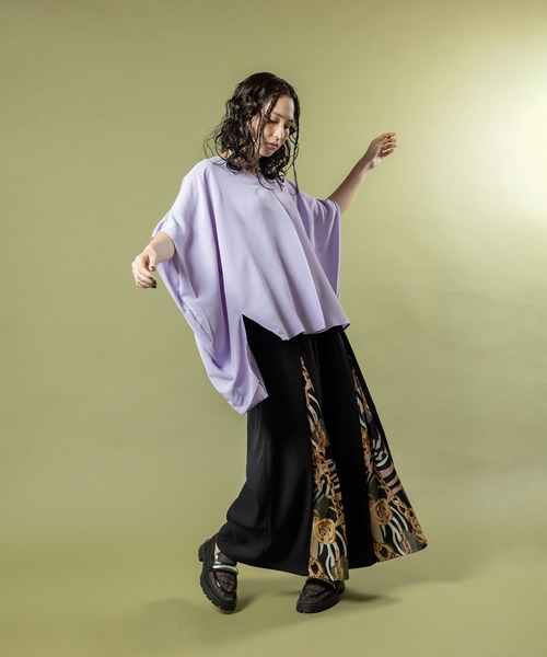 OSMOSIS(オズモーシス)の「切替タックパンツ(その他パンツ・レディース・ベージュ/ブラック/グレー・ONE SIZE)」の22枚目の写真
