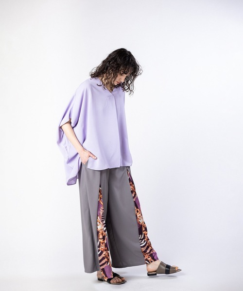 OSMOSIS(オズモーシス)の「切替タックパンツ(その他パンツ・レディース・ベージュ/ブラック/グレー・ONE SIZE)」の16枚目の写真