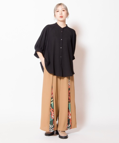 OSMOSIS(オズモーシス)の「切替タックパンツ(その他パンツ・レディース・ベージュ/ブラック/グレー・ONE SIZE)」の13枚目の写真