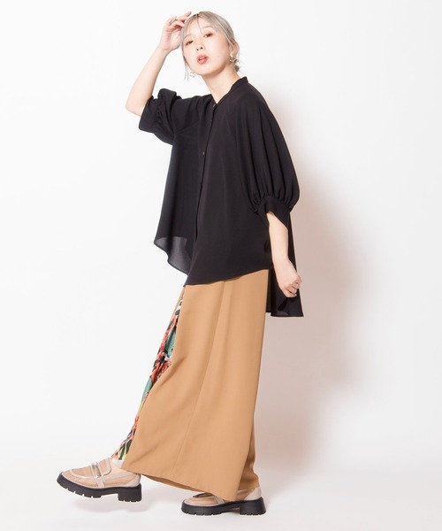 OSMOSIS(オズモーシス)の「切替タックパンツ(その他パンツ・レディース・ベージュ/ブラック/グレー・ONE SIZE)」の12枚目の写真