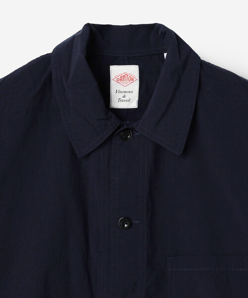 DANTON（ダントン）の「DANTON | コットンブロード 半袖カバーオールシャツ MEN（シャツ/ブラウス・メンズ・ネイビー/ベージュ・40/42）」の5枚目の写真