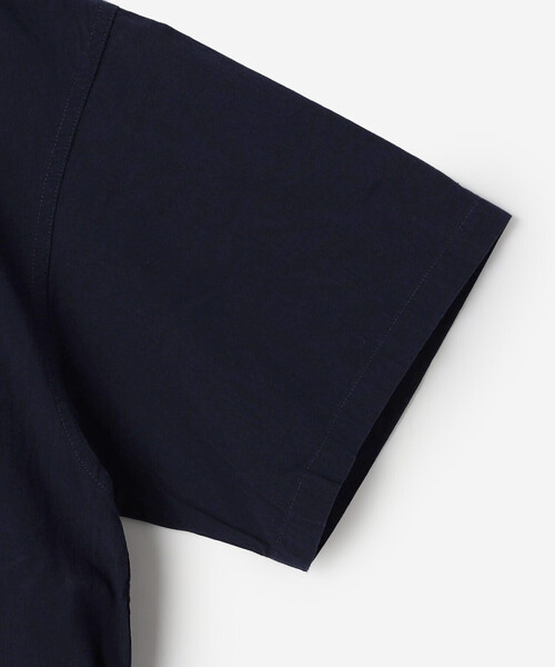 DANTON（ダントン）の「DANTON | コットンブロード 半袖カバーオールシャツ MEN（シャツ/ブラウス・メンズ・ネイビー/ベージュ・40/42）」の6枚目の写真