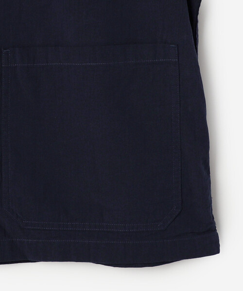 DANTON（ダントン）の「DANTON | コットンブロード 半袖カバーオールシャツ MEN（シャツ/ブラウス・メンズ・ネイビー/ベージュ・40/42）」の7枚目の写真