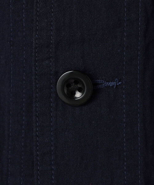 DANTON（ダントン）の「DANTON | コットンブロード 半袖カバーオールシャツ MEN（シャツ/ブラウス・メンズ・ネイビー/ベージュ・40/42）」の9枚目の写真