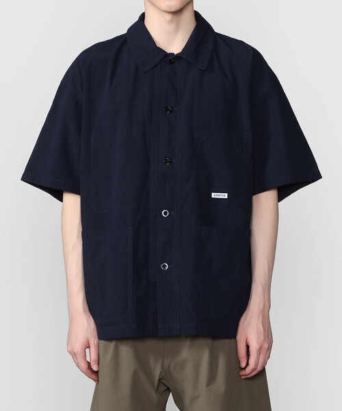 DANTON（ダントン）の「DANTON | コットンブロード 半袖カバーオールシャツ MEN（シャツ/ブラウス・メンズ・ネイビー/ベージュ・40/42）」の11枚目の写真