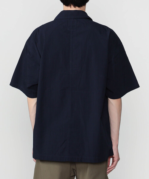 DANTON（ダントン）の「DANTON | コットンブロード 半袖カバーオールシャツ MEN（シャツ/ブラウス・メンズ・ネイビー/ベージュ・40/42）」の13枚目の写真