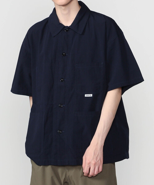 DANTON | コットンブロード 半袖カバーオールシャツ MEN（シャツ