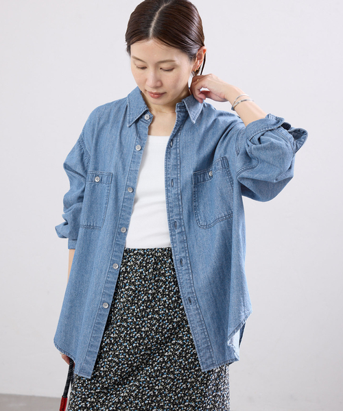 イエナ⭐︎⭐︎IENA BLACK シャンブレーシャツ（シャツ/ブラウス）｜IENA（イエナ）の