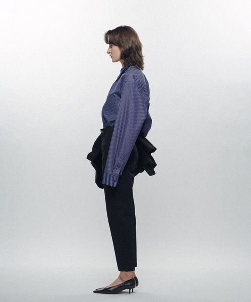 KEISUKEYOSHIDA（ケイスケヨシダ）の「Cotton Twill Slacks Pants（スラックス・レディース・グレー/ブラック/パープル・L/M）」の5枚目の写真
