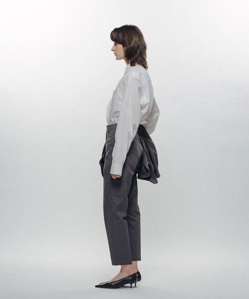 KEISUKEYOSHIDA（ケイスケヨシダ）の「Cotton Twill Slacks Pants（スラックス・レディース・グレー/ブラック/パープル・L/M）」の11枚目の写真
