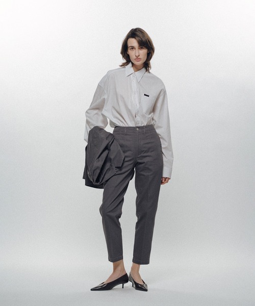 KEISUKEYOSHIDA（ケイスケヨシダ）の「Cotton Twill Slacks Pants（スラックス・レディース・グレー/ブラック/パープル・L/M）」の10枚目の写真