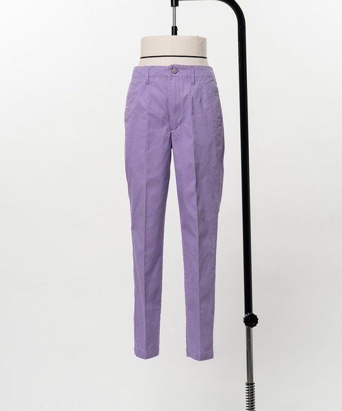 KEISUKEYOSHIDA（ケイスケヨシダ）の「Cotton Twill Slacks Pants（スラックス・レディース・グレー/ブラック/パープル・L/M）」の21枚目の写真