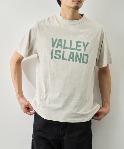 REMI RELIEF(レミレリーフ)の「【REMI RELIEF/レミレリーフ】HARD SP加工20/-天竺レギュラーT(VALLEY ISLAND)(Tシャツ/カットソー・メンズ・ブラック/オフホワイト/ピンク/ホワイト・L/M)」の3枚目の写真