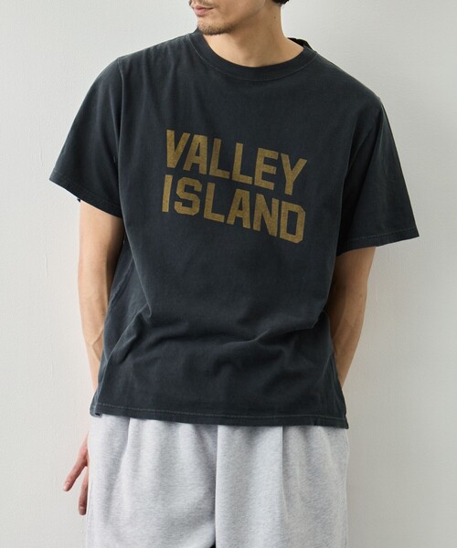 REMI RELIEF(レミレリーフ)の「【REMI RELIEF/レミレリーフ】HARD SP加工20/-天竺レギュラーT(VALLEY ISLAND)(Tシャツ/カットソー・メンズ・ブラック/オフホワイト/ピンク/ホワイト・L/M)」の8枚目の写真