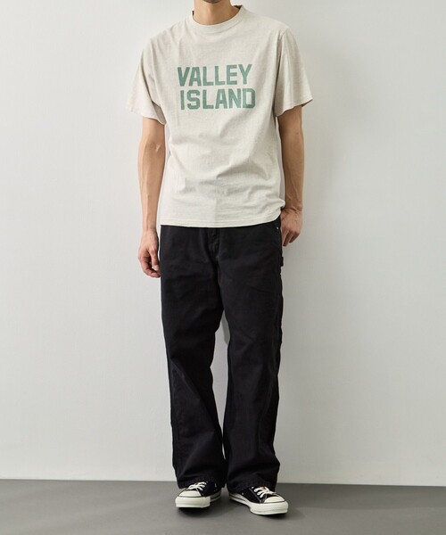 REMI RELIEF(レミレリーフ)の「【REMI RELIEF/レミレリーフ】HARD SP加工20/-天竺レギュラーT(VALLEY ISLAND)(Tシャツ/カットソー・メンズ・ブラック/オフホワイト/ピンク/ホワイト・L/M)」の15枚目の写真
