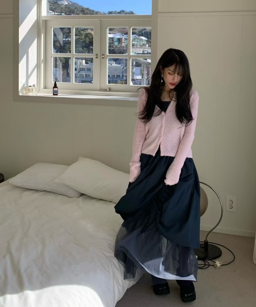 FAVORITO（ファヴォリート）の「キャミワンピース（ワンピース・レディース・ホワイト/ネイビー・F）」の17枚目の写真