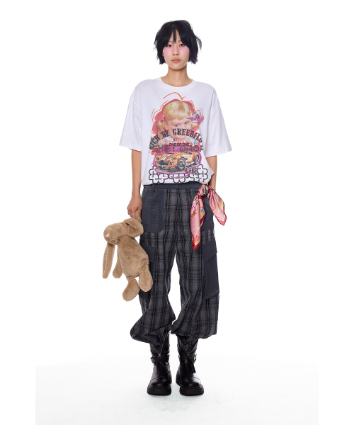 GREEDILOUS(グリディアス)の「YH Baby Racing Oversized T-shirt(Tシャツ/カットソー・レディース・その他・MEDIUM/LARGE/X-SMALL/SMALL)」の2枚目の写真