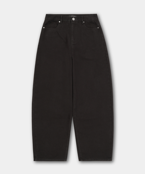 EXCONTAINER(エックスコンテナ)の「デイリーカーブドコットンパンツ (チャコール)(その他パンツ・メンズ・その他・MEDIUM/LARGE/X-LARGE/SMALL)」の3枚目の写真