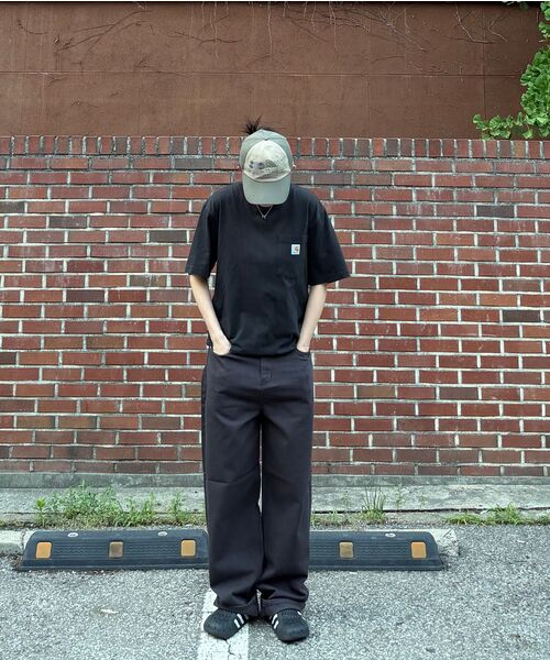 EXCONTAINER(エックスコンテナ)の「デイリーカーブドコットンパンツ (チャコール)(その他パンツ・メンズ・その他・MEDIUM/LARGE/X-LARGE/SMALL)」の4枚目の写真