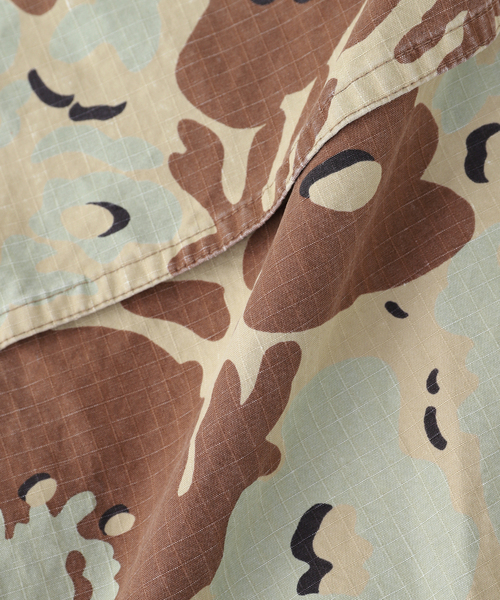 NOMA t.d.（ノーマティーディー）の「NOMARHYTHM TEXTILE (ノーマリズム テキスタイル) Camo Flower Double Knee Pants（スラックス・メンズ・ベージュ・3）」の4枚目の写真