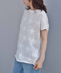 フラワー3D刺繍Tシャツ26NO3